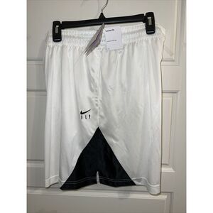Women's Nike Dri-Fit ISoFly White/Black Basketball Shorts Size XXL DH7363-100‎
